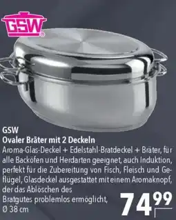 CITTI Markt GSW Ovaler Bräter mit 2 Deckeln Angebot