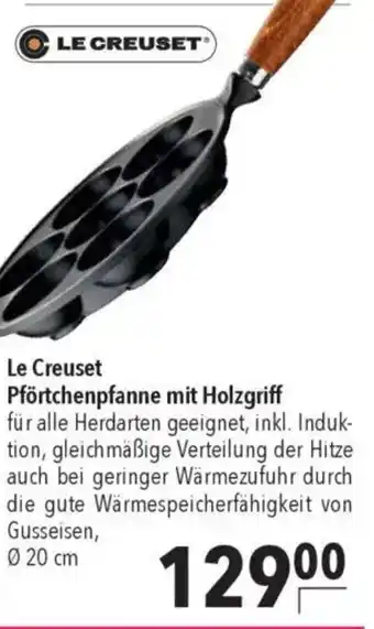 CITTI Markt Le Creuset Pförtchenpfanne mit Holzgriff Angebot