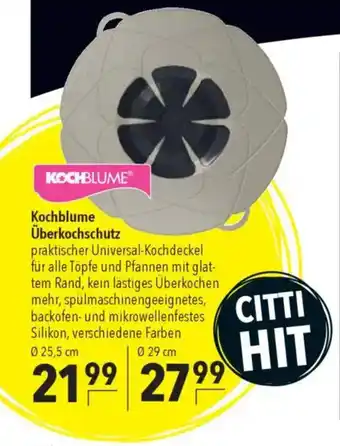 CITTI Markt Kochblume Überkochschutz Ø 25,5 cm Angebot