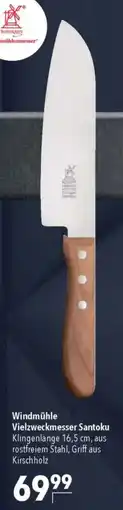 CITTI Markt Windmühle Vielzweckmesser Santoku Angebot