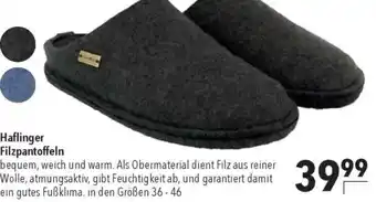 CITTI Markt Haflinger Filzpantoffeln Angebot