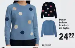 CITTI Markt Damen Pullover in uni oder mit Tupfen Angebot