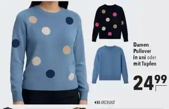CITTI Markt Damen Pullover in uni oder mit Tupfen Angebot
