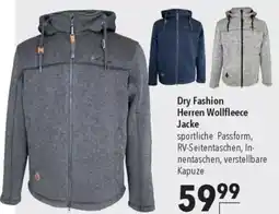 CITTI Markt Dry Fashion Herren Wollfleece Jacke Angebot