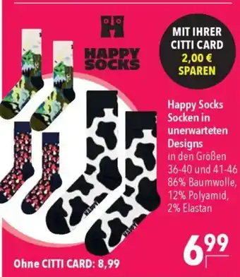 CITTI Markt Happy Socks Socken in unerwarteten Designs Angebot