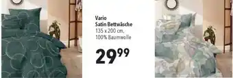 CITTI Markt Vario Satin Bettwäsche 135 x 200 cm Angebot