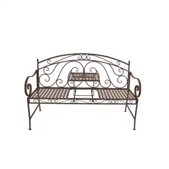 Netto Marken-Discount Garden Pleasure Bank m. Tisch Eisen Parkbank Garten Bank Sitzbank Möbel Vintage Angebot
