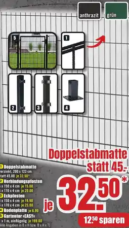 B1 Discount Baumarkt Doppelstabmatte Angebot