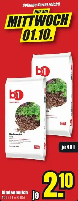 B1 Discount Baumarkt b1 Rindenmulch Angebot