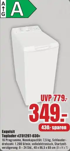 B1 Discount Baumarkt Exquisit Toplader LT01207-030 Angebot