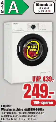 B1 Discount Baumarkt Exquisit Waschmaschine WA6110-020A Angebot