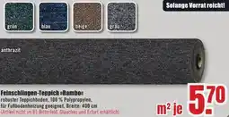 B1 Discount Baumarkt Feinschlingen-Teppich Rambo Angebot