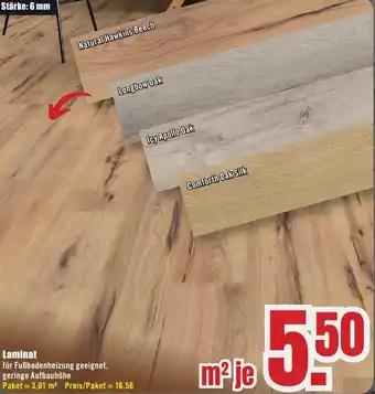 B1 Discount Baumarkt Laminat Angebot