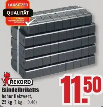 B1 Discount Baumarkt REKORD Bündelbriketts Angebot