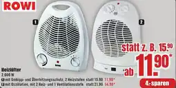 B1 Discount Baumarkt ROWI Heizlüfter Angebot