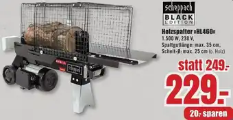 B1 Discount Baumarkt Scheppach Holzspalter HL460 Angebot