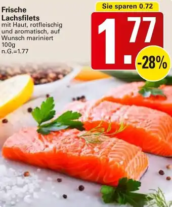 WEZ Frische Lachsfilets Angebot
