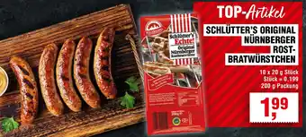 Handelshof Schlütter's original nürnberger rostbratwürstchen Angebot