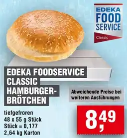 Handelshof Edeka foodservice classic hamburgerbrötchen Angebot