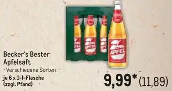 METRO Becker's Bester Apfelsaft Angebot