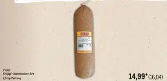 METRO Pleus Knipp Hausmacher Art 2,3-kg-Packung Angebot