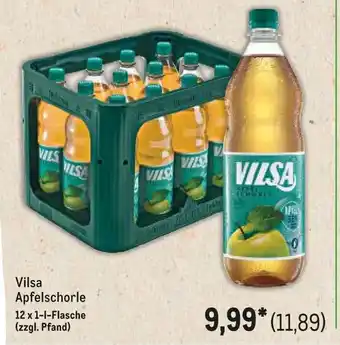 METRO Vilsa Apfelschorle Angebot