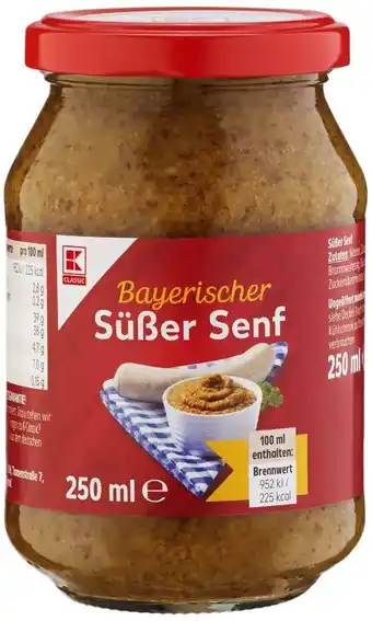 Kaufland K-Classic Süßer Senf Angebot