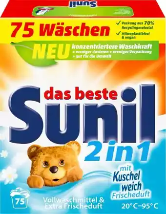 Kaufland Sunil Vollwaschmittel 2in1 Angebot