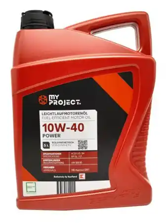 Kaufland My Project Leichtlauf-Motorenöl 10W-40 Angebot