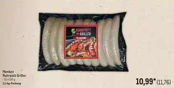 METRO Menken Ruhrpott Griller Angebot
