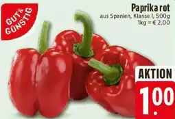 Edeka GUT& GÜNSTIG Paprika rot Angebot