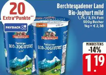 Edeka Berchtesgadener Land Bio-Joghurt mild Angebot