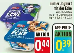 Edeka müller Joghurt mit der Ecke Angebot