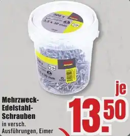 B1 Discount Baumarkt Mehrzweck Edelstahl Schrauben Angebot