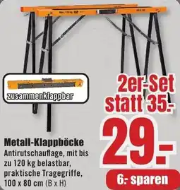 B1 Discount Baumarkt Metall-Klappböcke Angebot