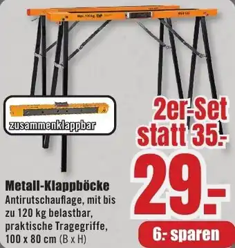B1 Discount Baumarkt Metall-Klappböcke Angebot