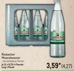 METRO Rosbacher Mineralwasser Angebot