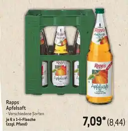 METRO Rapps Apfelsaft Angebot