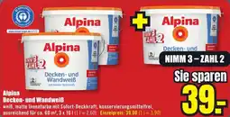 B1 Discount Baumarkt Alpina Decken- und Wandweiß Angebot
