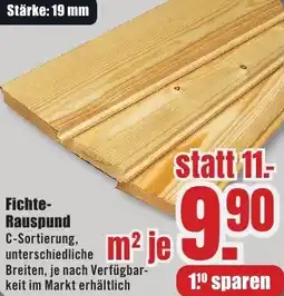B1 Discount Baumarkt Fichte Rauspund Angebot