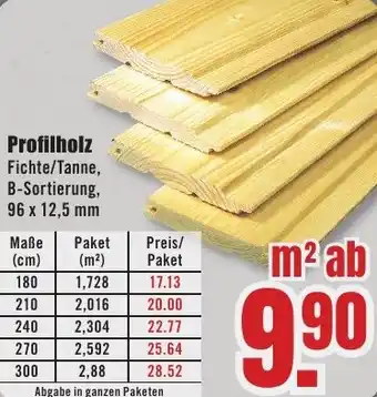 B1 Discount Baumarkt Profilholz Angebot