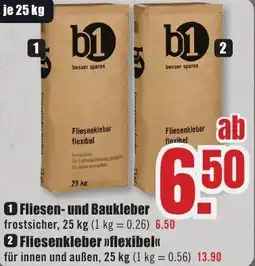 B1 Discount Baumarkt b1 Fliesen- und Baukleber Angebot