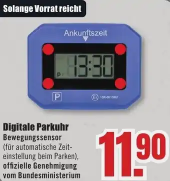 B1 Discount Baumarkt Digitale Parkuhr Angebot