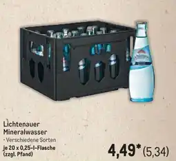 METRO Lichtenauer Mineralwasser Angebot
