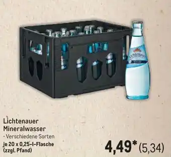 METRO Lichtenauer Mineralwasser Angebot