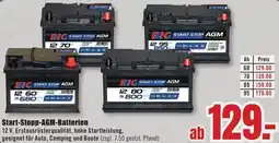 B1 Discount Baumarkt Start-Stopp AGM-Batterien Angebot