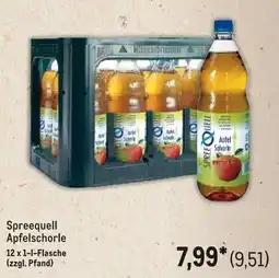 METRO Spreequell Apfelschorle Angebot