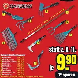 B1 Discount Baumarkt GARDENA Combisystem Gartengeräte Angebot