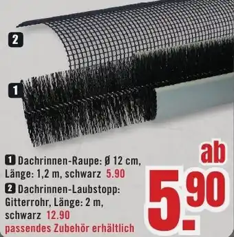 B1 Discount Baumarkt Dachrinnen-Raupe Angebot
