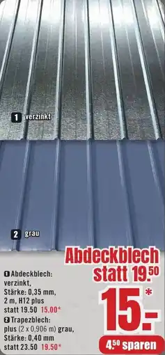 B1 Discount Baumarkt Abdeckblech Angebot